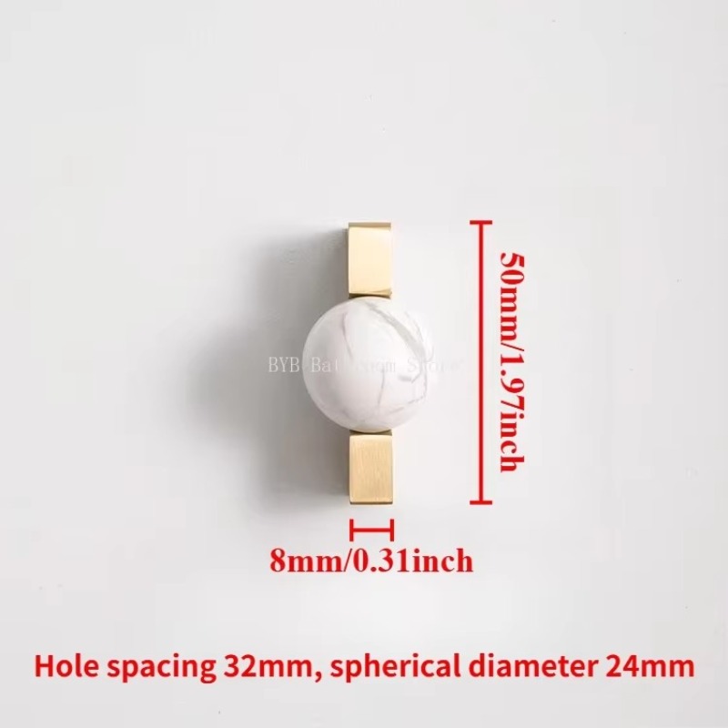 Furniture Hardware Drop Pulls - Maniglie per mobili in ottone con